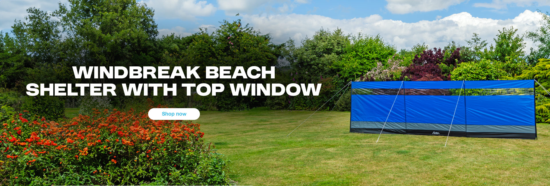 Andes Large Camping Windbreak Beach Windshield Shelter With Top Window